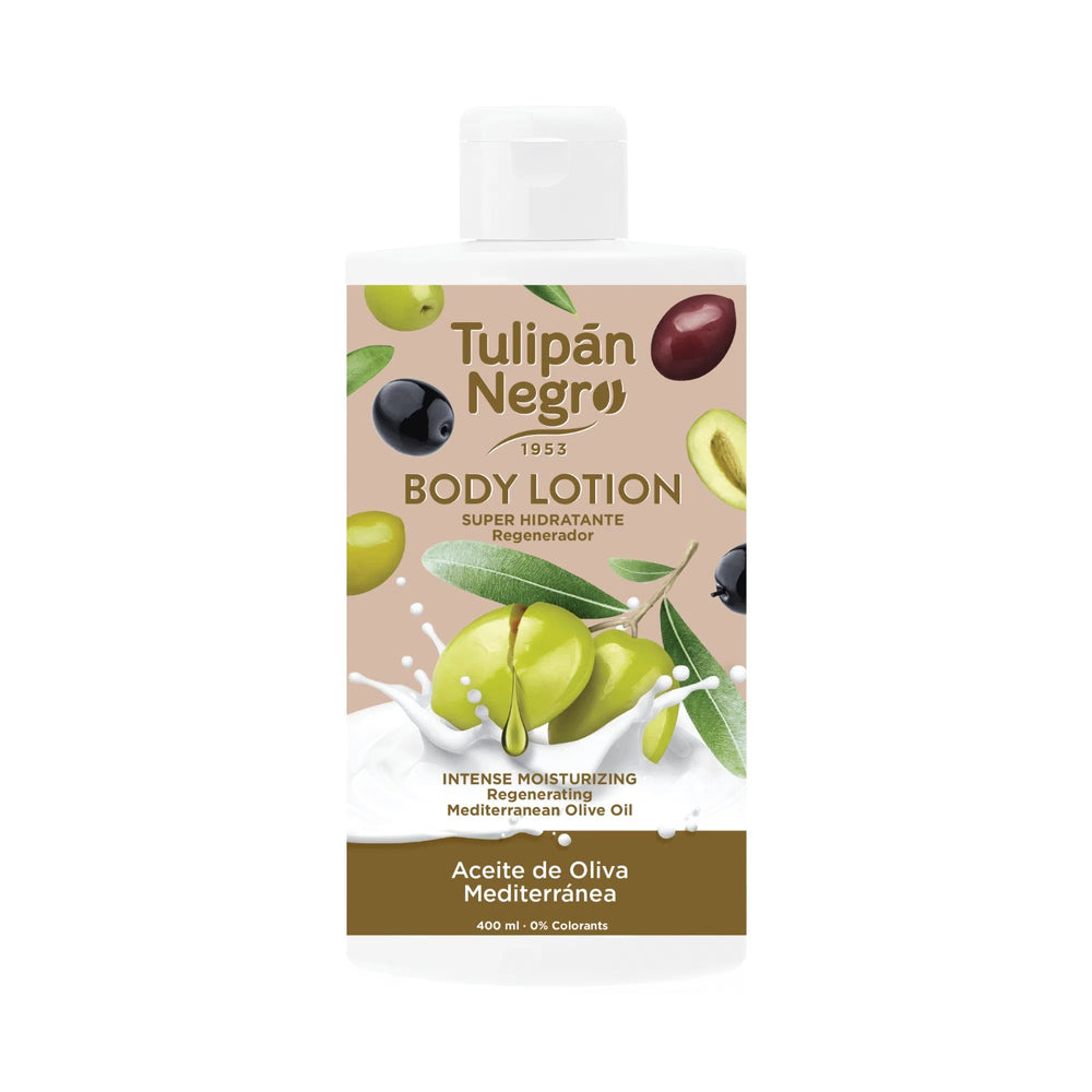 Körperlotion mit mediterranem Olivenöl 400ml - Tulipan Negro - 1