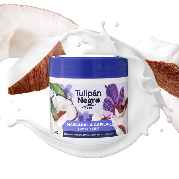 Sanft und Glatt Haarmaske 400ml - Tulipan Negro - 3