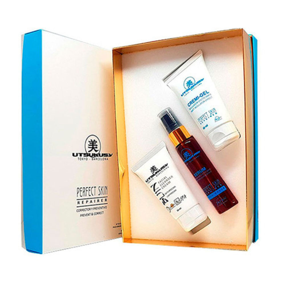 Pflegeset für Zuhause Cremigel 50ml + Serum 40ml + Reinigungsmittel Bijin 50ml. - Utsukusy - 1
