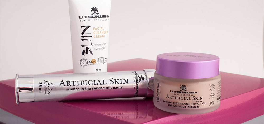 Zuhause Pflegeset Artificial Skin Creme 50ml + Serum 35ml + Reiniger 50ml - Utsukusy - 1