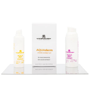 Aqua Derm Creme und Fluid Seren. Creme 50 ml + Serum 30 ml - Utsukusy - 1