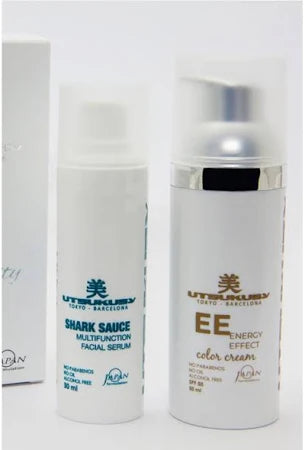 Kit Bb Glow Vp mit 1 Serum Shark Sauce 30 ml + Farbcreme 50 ml Spf 50 - Utsukusy - 1
