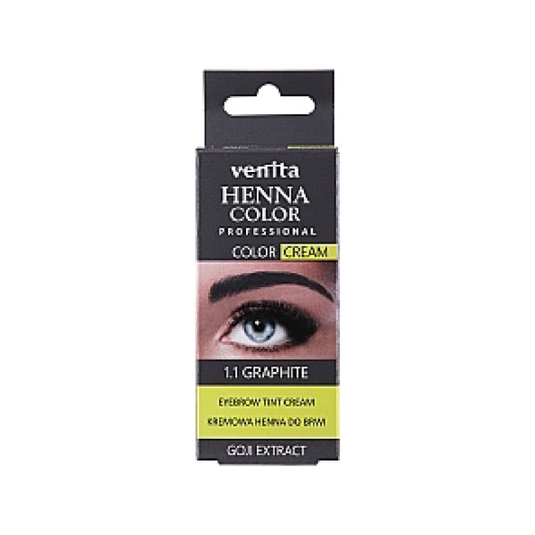 Henna für Augenbrauen in Creme - Venita : Graphite - 1