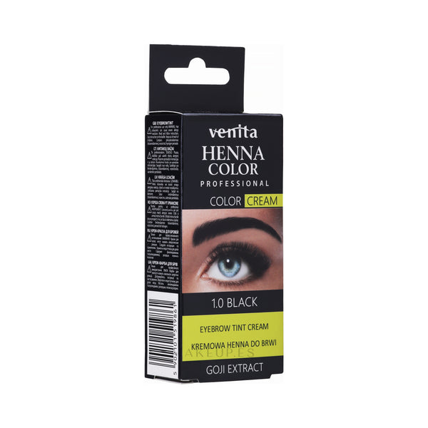 Henna für Augenbrauen in Creme - Venita : BLACK Goji Extract - 1