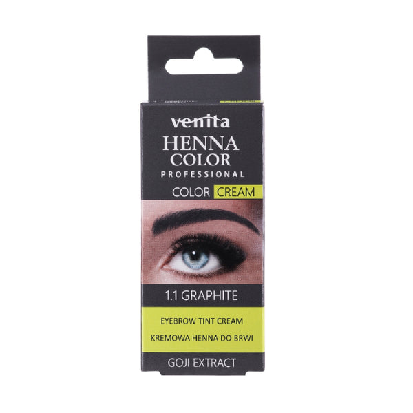 Henna für Augenbrauen in Creme - Venita : GRAPHITE Goji Extract - 1