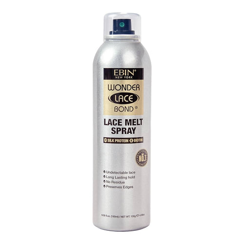 Wonder Lace Bond Lace Melt Aerosol Spray 100 ml - Ebin New York : Silk Protein + Biotin 180ml - 1