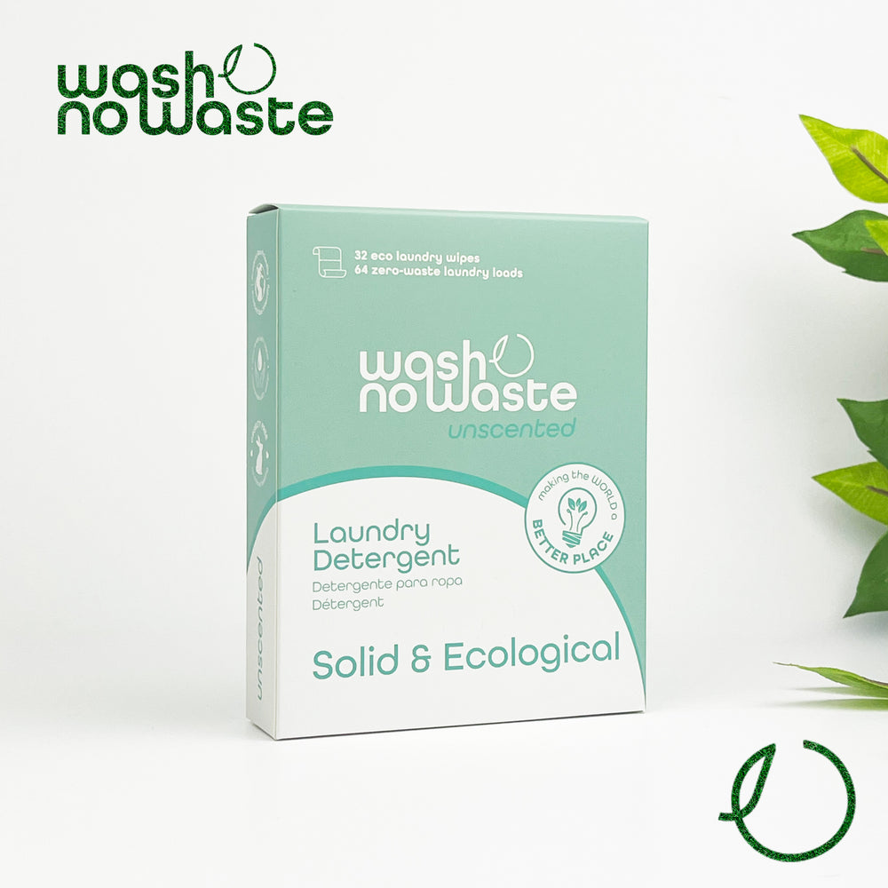 Biologisch abbaubares Waschmittelstreifen - Ohne Duftstoffe - Wash No Waste - 1