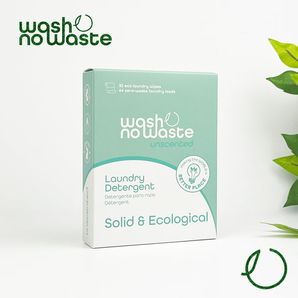 Biologisch abbaubares Waschmittelstreifen - Ohne Duftstoffe - Wash No Waste - 1