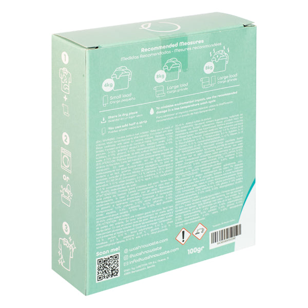 Biologisch abbaubares Waschmittelstreifen - Ohne Duftstoffe - Wash No Waste - 3