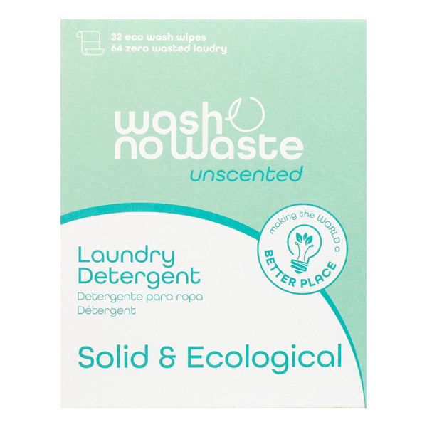 Biologisch abbaubares Waschmittelstreifen - Ohne Duftstoffe - Wash No Waste - 5