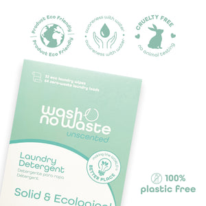 Biologisch abbaubare Reinigungstücher - 3er Pack - Lavendel, Meeresbrise und Geruchlos - Wash No Waste - 4