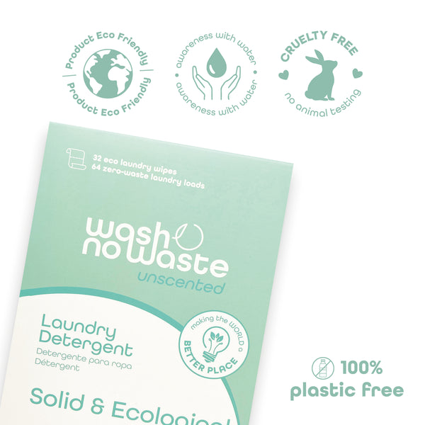 Biologisch abbaubare Reinigungstücher - 3er Pack - Lavendel, Meeresbrise und Geruchlos - Wash No Waste - 4