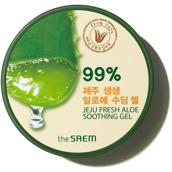 Jeju Fresh Aloe Beruhigendes Gel 99% Flasche 300ml - The Saem - 1