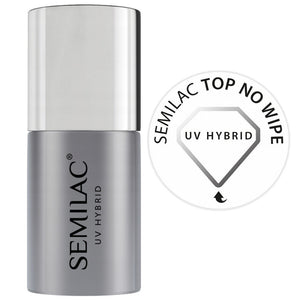 Top Coat No Wipe 11 ml - UV-Hybrid - Semilac - 1