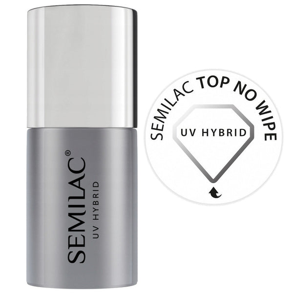 Top Coat No Wipe 11 ml - UV-Hybrid - Semilac - 1