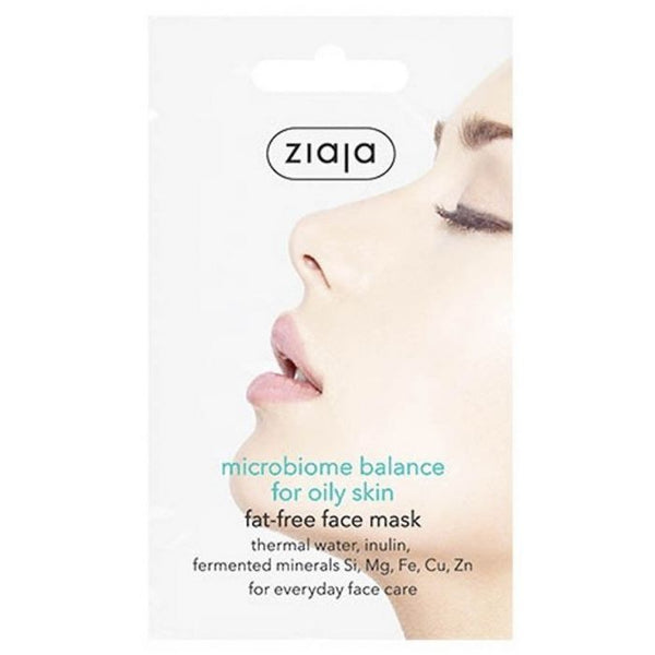Ölfreie ausgleichende Gesichtsmaske für fettige Haut - Microbiome Balance 7 ml - Ziaja - 1