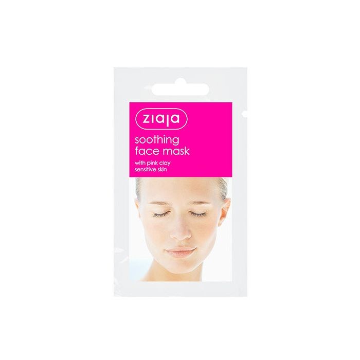 Beruhigende Gesichtsmaske mit rosa Tonerde 7 ml - Ziaja - 1