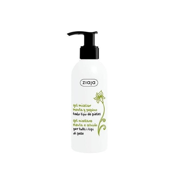 Mizellares Reinigungsgel Mischhaut/fettige Haut 200 ml - Gurke und Minze - Ziaja - 1